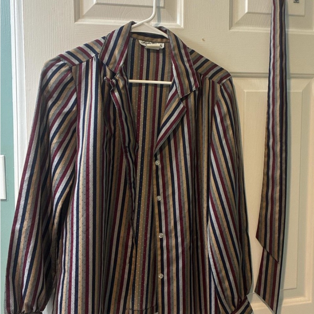 Multicolor Striped Button Down Shirt